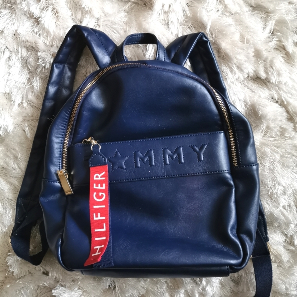 Blue Tommy Hilfiger backpack